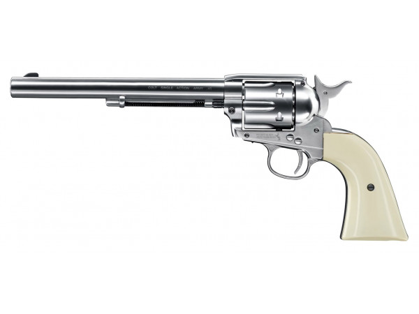 Revolver CO2 Colt SAA .45-7.5" nickel, kal. 4,5mm BB